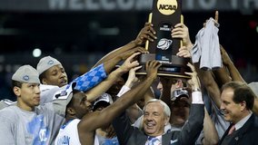 Trophy Roy Williams UNC Tar Heels National Champs Ballers Basketball Slam Dunk 3 pointer 